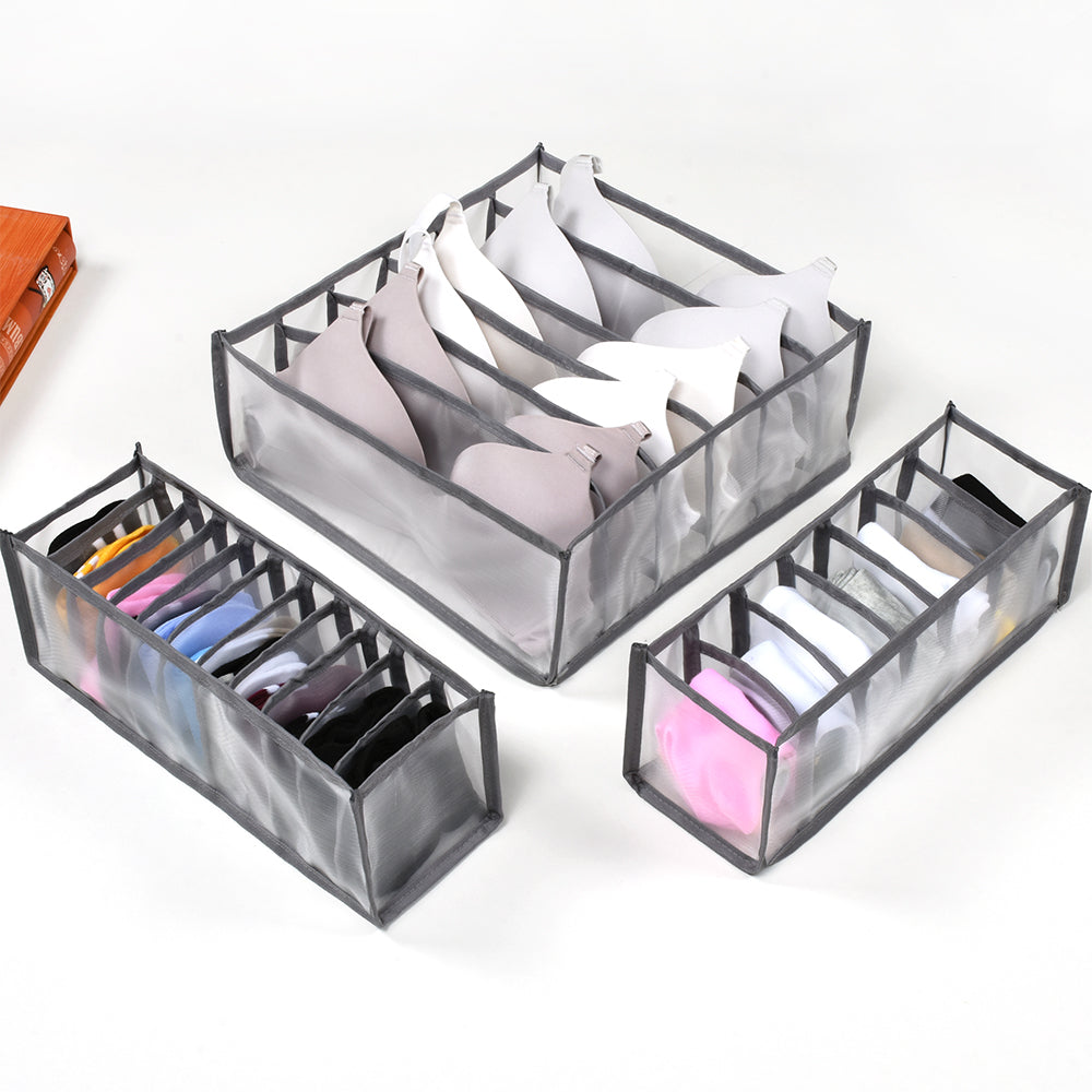 PerfectOrganizer™ - Sets de 3 Organizadores de Ropa Interior Brasiers Medias & Más