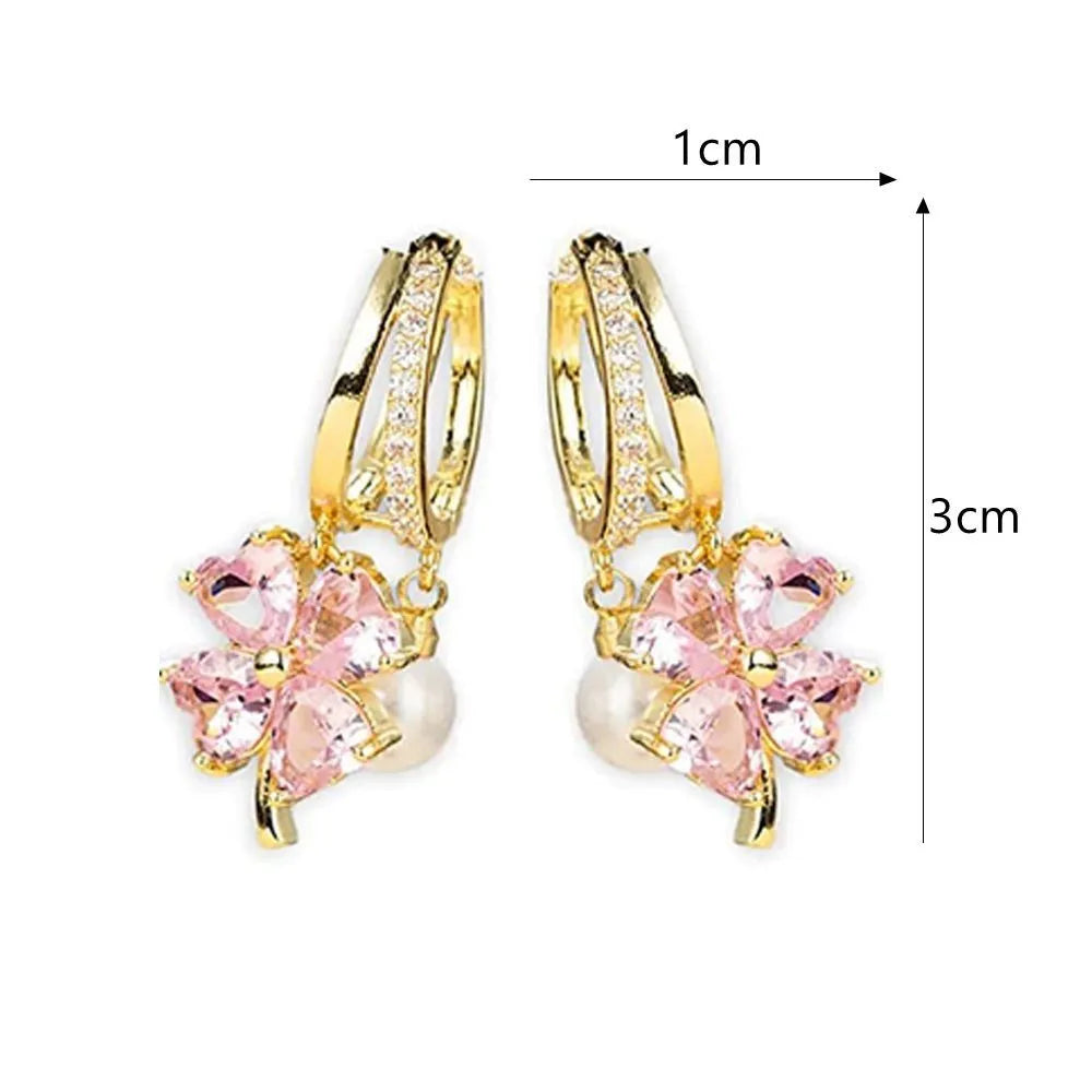 Set de 2 Pares de Aretes Mágneticos de Germanio para Mujer (4 Aretes en total)